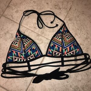 PINK Tribal Print Bikini Top